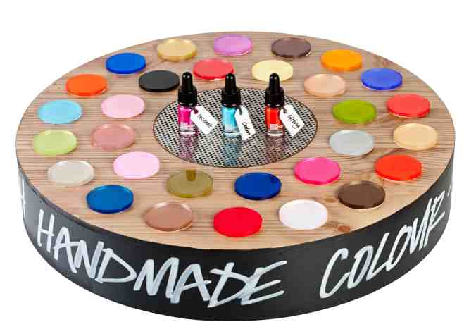 LUSHColour Wheel with products