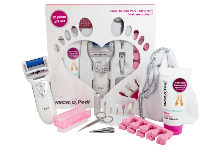MICRO Pedi gift set and components