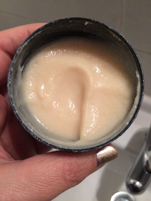 LUSH hand scrub inside